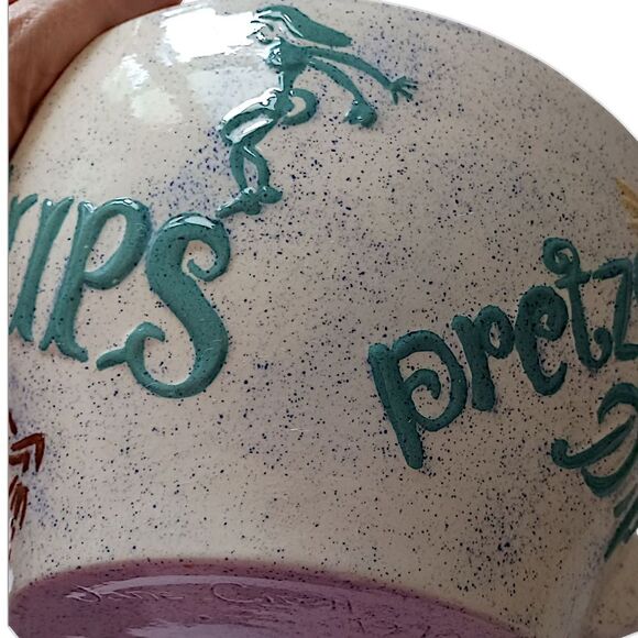 Holland Mold Melamine Popcorn Bowl Plastic Snack Pretzel Handpainted Vintage 70s - Picture 6 of 16